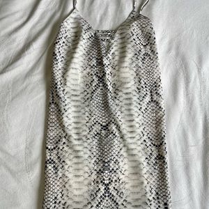 Haute Hippie snakeskin dress